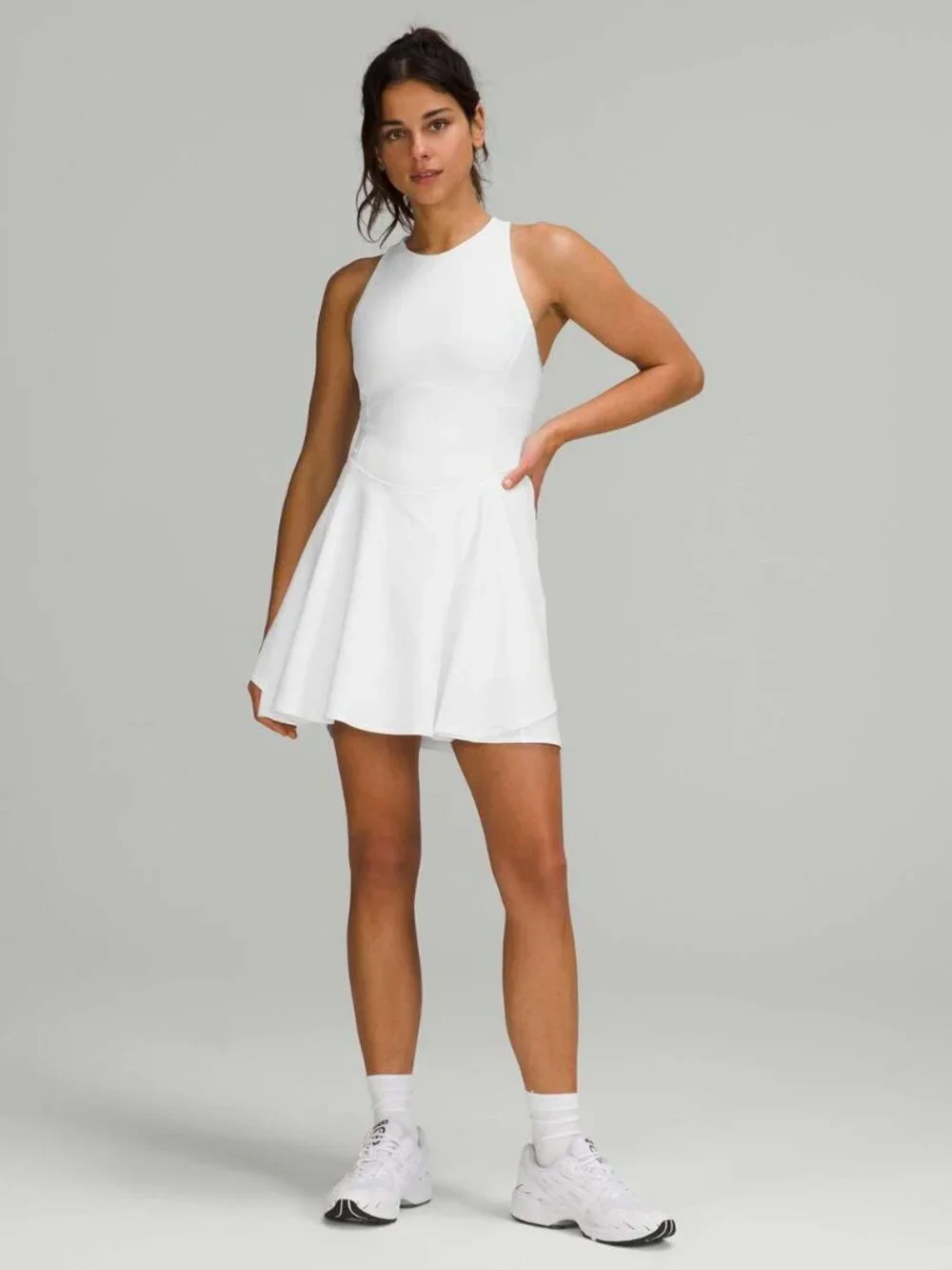 Lululemon Court Crush Dress White Size 8 - Picture 3 of 8
